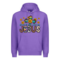 Purple let me tell you about my jesus Premium Hoodie - Zillion Design Studio