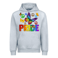 Heather Grey hippie pride Urban Hoodie - texasbilliewilder