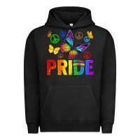 Pigment Black hippie pride Urban Hoodie - texasbilliewilder
