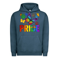 Pigment Midnight Navy hippie pride Urban Hoodie - texasbilliewilder