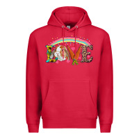 Cardinal easter bunny love Premium Hoodie - RanaPortraitStore