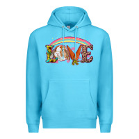 Ocean Blue easter bunny love Premium Hoodie - RanaPortraitStore