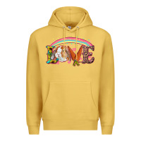 Antique Gold easter bunny love Premium Hoodie - RanaPortraitStore