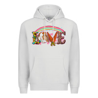 Dove Grey easter bunny love Premium Hoodie - RanaPortraitStore