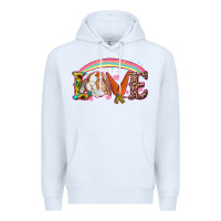 White easter bunny love Premium Hoodie - RanaPortraitStore