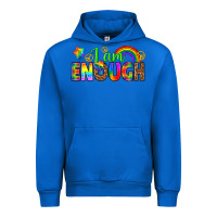 Cobalt i am enough Urban Hoodie - texasbilliewilder