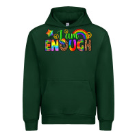 Foreset Green i am enough Urban Hoodie - texasbilliewilder