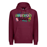 Burgundy science teacher Premium Hoodie - AdoDesignShop