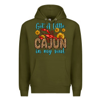 Army Green got a little cajun in my soul Premium Hoodie - Zillion Design Studio