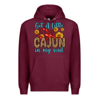 Burgundy got a little cajun in my soul Premium Hoodie - Zillion Design Studio