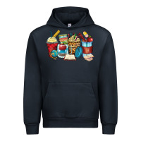 Navy teacher coffee cups Urban Hoodie - Zillion Design Studio