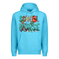 Ocean Blue school nurse Premium Hoodie - texasbilliewilder