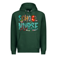 Sports Green school nurse Premium Hoodie - texasbilliewilder