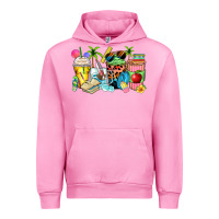 Fuchsia Pink summer teacher coffee cups Urban Hoodie - Zillion Design Studio
