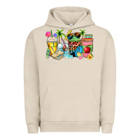 Pigment French Oak summer teacher coffee cups Urban Hoodie - Zillion Design Studio