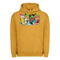 Pigment Peanut Butter summer teacher coffee cups Urban Hoodie - Zillion Design Studio