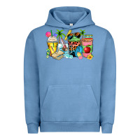 Pigment Pebble Blue summer teacher coffee cups Urban Hoodie - Zillion Design Studio