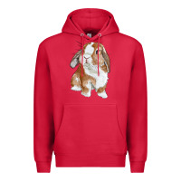 Cardinal cute bunny Premium Hoodie - RanaPortraitStore
