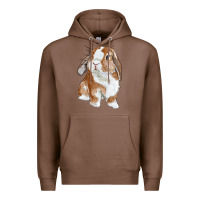 Chestnut cute bunny Premium Hoodie - RanaPortraitStore