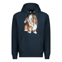 Navy cute bunny Premium Hoodie - RanaPortraitStore