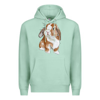 Seafoam cute bunny Premium Hoodie - RanaPortraitStore