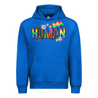 Cobalt human with daisies Urban Hoodie - texasbilliewilder