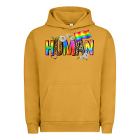 Pigment Peanut Butter human with daisies Urban Hoodie - texasbilliewilder