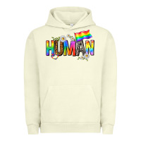 Pigment Pistachio human with daisies Urban Hoodie - texasbilliewilder