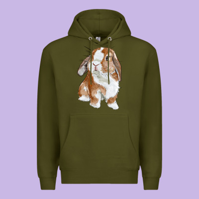Cute Bunny Premium Hoodie Designed By Ranaportraitstore