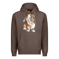 Coffee cute bunny Premium Hoodie - RanaPortraitStore