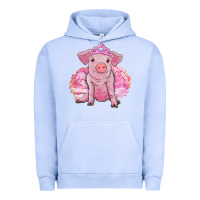 Pigment Grape Ice Balerina pig with tutu Urban Hoodie - RanaPortraitStore