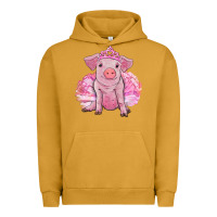 Pigment Peanut Butter Balerina pig with tutu Urban Hoodie - RanaPortraitStore