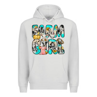 Dove Grey farm girl Premium Hoodie - Zillion Design Studio
