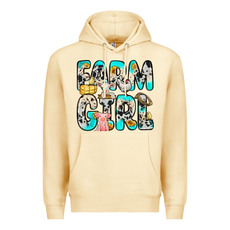Farm Girl Premium Hoodie by Zillion Design Studio | Teevron