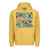 Antique Gold farm girl Premium Hoodie - Zillion Design Studio