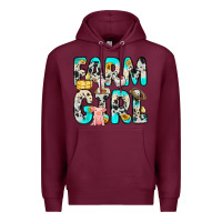 Burgundy farm girl Premium Hoodie - Zillion Design Studio