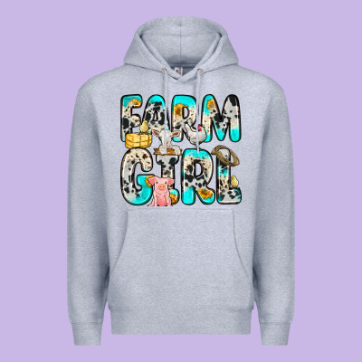 Farm Girl Premium Hoodie Designed By Zillion Design Studio
