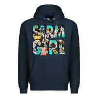 Navy farm girl Premium Hoodie - Zillion Design Studio