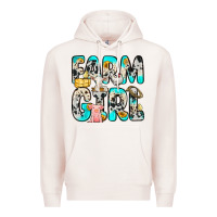 Pale Pink farm girl Premium Hoodie - Zillion Design Studio