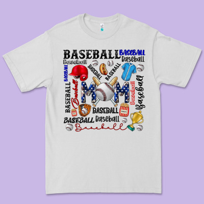 Baseball Mom Premium Tee Designed By Cowhidedigitalart