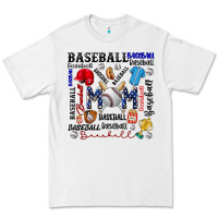 White baseball mom Premium Tee - CowhideDigitalArt