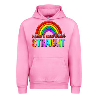 Fuchsia Pink i cant even think straight Urban Hoodie - texasbilliewilder