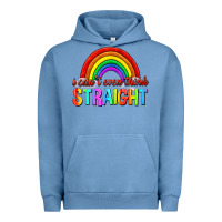 Pigment Pebble Blue i cant even think straight Urban Hoodie - texasbilliewilder