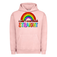 Pigment Salmon i cant even think straight Urban Hoodie - texasbilliewilder