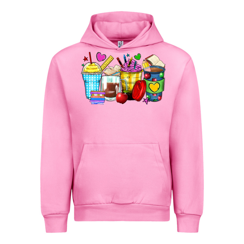 School Coffee Cups Urban Hoodie by Zillion Design Studio | Teevron
