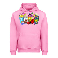 Fuchsia Pink school coffee cups Urban Hoodie - Zillion Design Studio