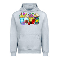 Heather Grey school coffee cups Urban Hoodie - Zillion Design Studio