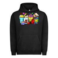 Pigment Black school coffee cups Urban Hoodie - Zillion Design Studio