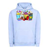Pigment Grape Ice school coffee cups Urban Hoodie - Zillion Design Studio