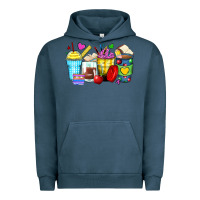 Pigment Midnight Navy school coffee cups Urban Hoodie - Zillion Design Studio